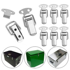 4-20Pcs Stainless Steel Toggle Latch Catch Clamp Spring Loaded Case Chest Trunk