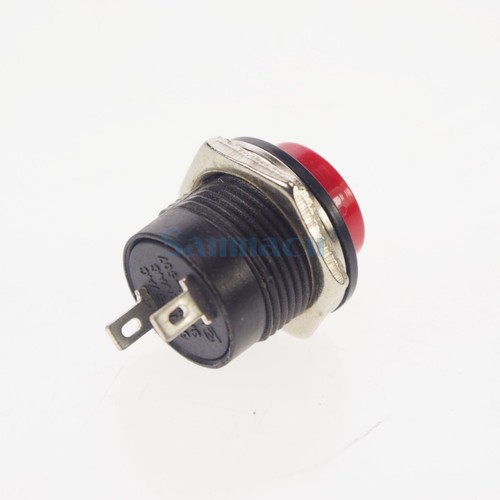 5 pz interruttore pulsante momentaneo foro Push To ON N/O 2 pinS SPST 16 mm R13-507 - Foto 8 di 8
