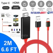 Type C MHL USB-C to HDMI HDTV AV TV Cable Adapter For Samsung Android Cell Phone