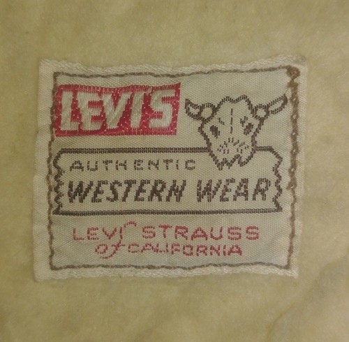 Rare Vintage 60's Levi's - Big E Short Horn Suede Sherpa Trucker Leather Jacket - Picture 2 of 6