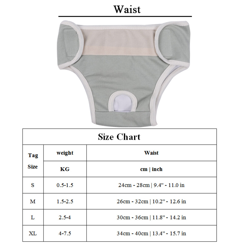 Female Pet Dog Puppy Physiological Sanitary Pants Diaper Adjustable Underwear