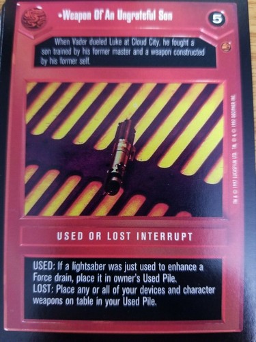 Star Wars CCG Cloud City SINGLES 2ND TIER Select Choose Pick Your Card SWCCG - Picture 49 of 51