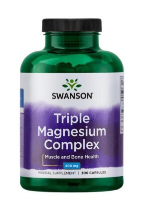SWANSON TRIPLE MAGNESIUM KOMPLEX 400 MG 300 KAPSELN