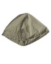 Vintage Authentic French Army OD Green Helmet Cover Cloth Military Surplus Head