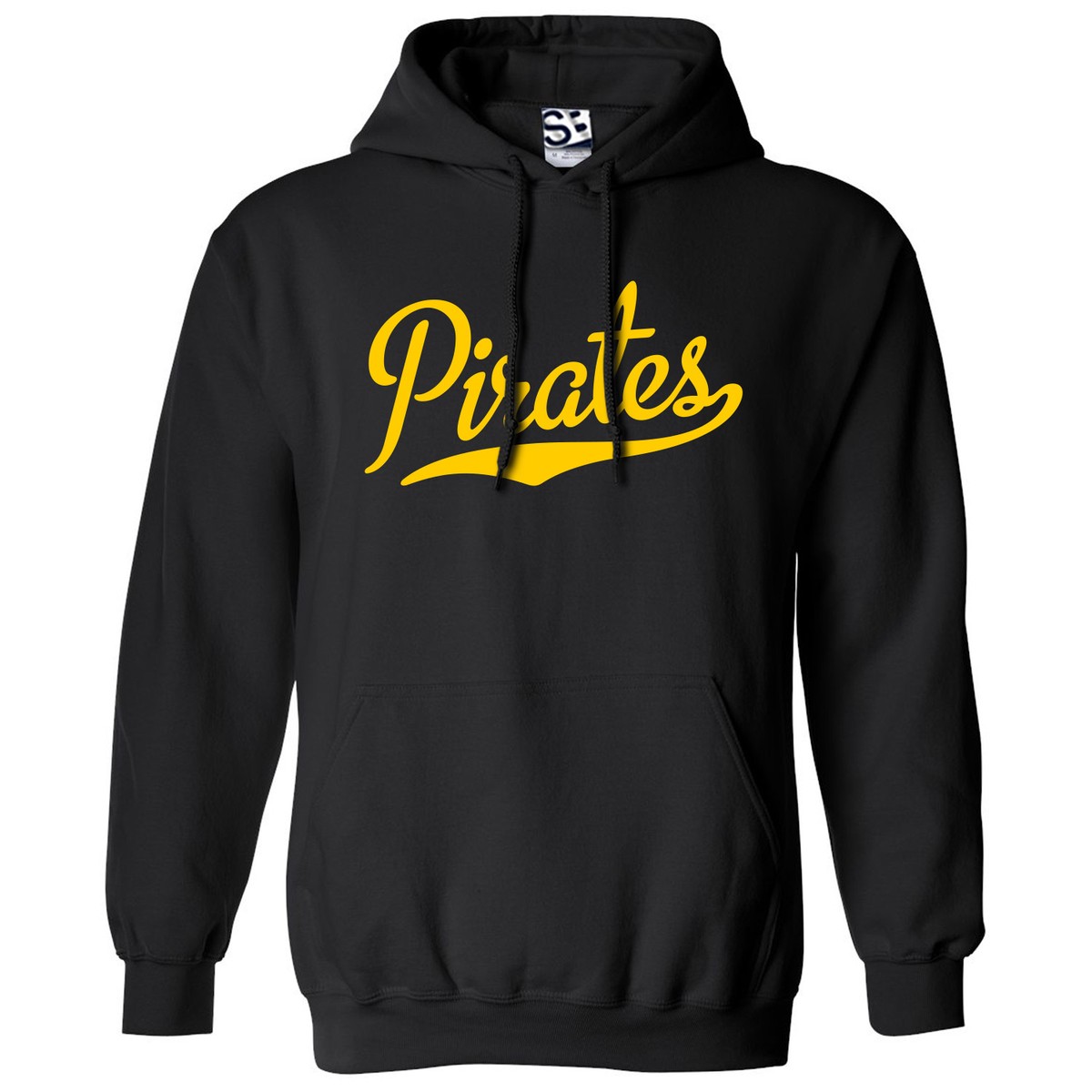 Pirates Script HOODIE High School Sports Team Spirit Jersey Hooded  Sweatshirt