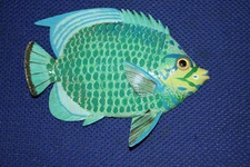 6 Inch Tropical Fish Wall Hanging Beach Nautical Coastal Tiki Decor F6-03