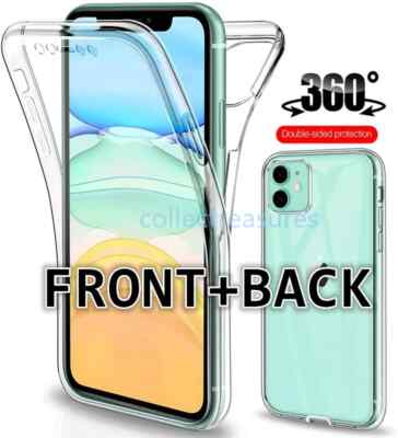 360 Clear Case For iPhone 17 16 15 14 12 11 Pro Max XR X Air 8 7 Plus ...