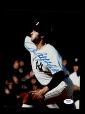 Jim Catfish Hunter PSA DNA Coa Signed 8x10 Yankees Photo Autograph