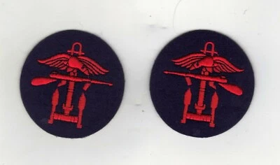 COMBINED OPERATIONS DROP ZONE/ARM BADGES SOLD PER PAIR - CIRCULAR STYLE - Image 1 of 2
