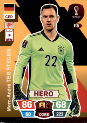 Adrenalyn XL WM 2022 Qatar Trading Card Nr 118 - Marc-Andre ter Stegen - Hero