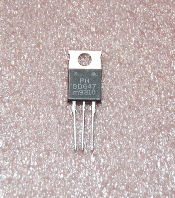 5pcs BD647 NPN Darlington Transistor 80V 8A TO-220 Philips 