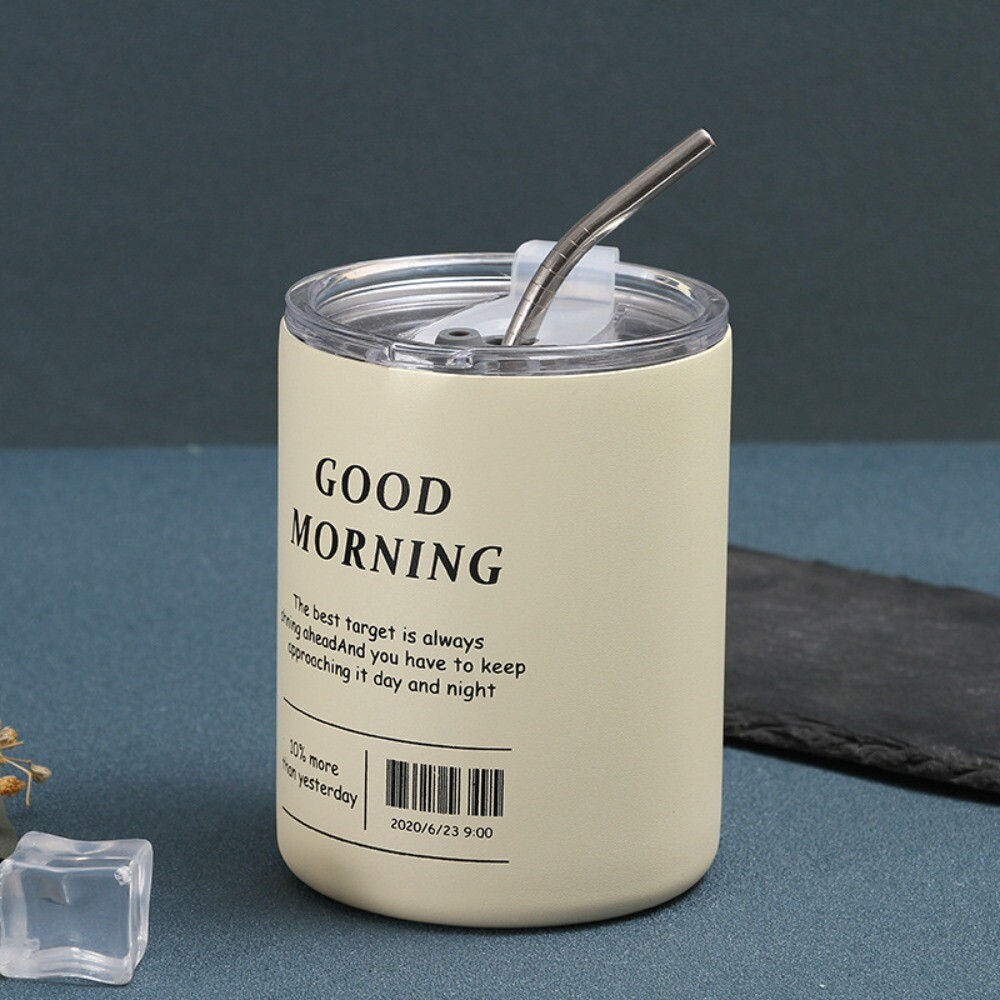 350ml Edelstahl Kaffeebecher Thermobecher Isolierbecher Tea Becher Kaffee Mug DE