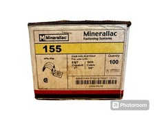 Minerallac Jiffy Clip 1  One Hole Rigid Conduit Clip Fastener New Lot Of 8