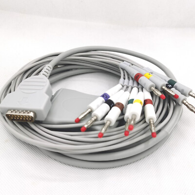 #ad #ad GE Marquette MAC1200 10Leads ECG EKG Cable IEC 4.0 15pin $38.84