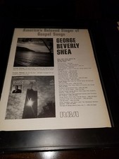 George Beverly Shea Rare Original RCA Gospel Music Promo Poster Ad Framed!