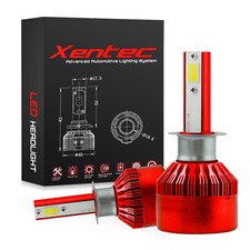 Xentec LED Light Bulb Kit 70W 50000LM Size H13 9008 High  Low Headlight 6000K