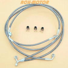Front Braided Brake Hose Line For Can-Am Defender HD10 Ltd Cab 67" Width 2020-25