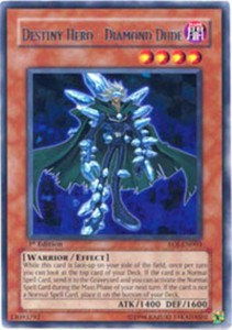 Destiny Hero - Diamond Dude - EOJ-EN003 - Rare - 1st Edition x3 - Moderately Pla