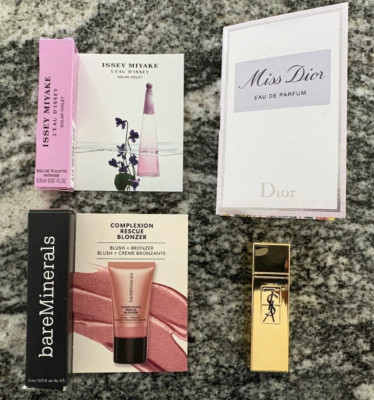 Macy's Beauty 4 pc Sampler Set - Blush, Lipstick, Perfume
