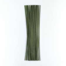 70 pcs Floral Wire, 16 Gauge Stem Dark Green Paper Wrapped for 16