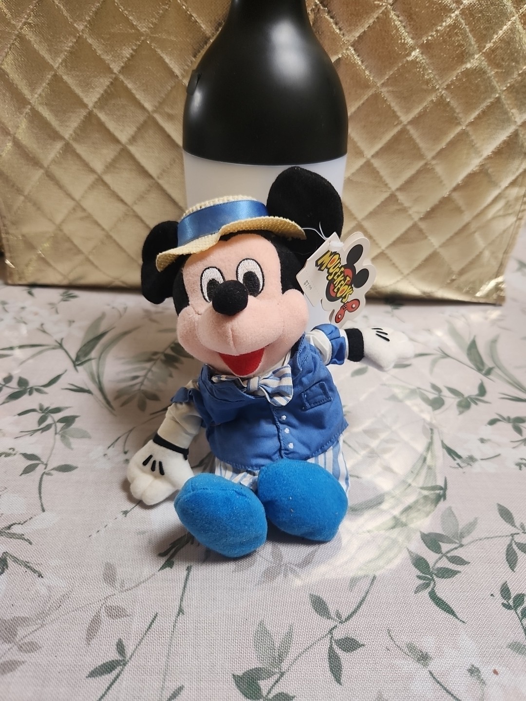 Disney Mouseketoys Vintage Quartet Mickey Mouse Bean Bag Plush Main Street NWT