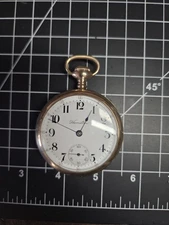 Hamilton 930 pocket watch running gold filled 16j antique vtg private label