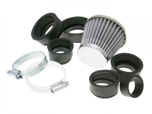 101_Octane Luftfilter Powerfilter 28 - 50Mm Chrom FüR Hm - Moto Generic Mbk Sym-image