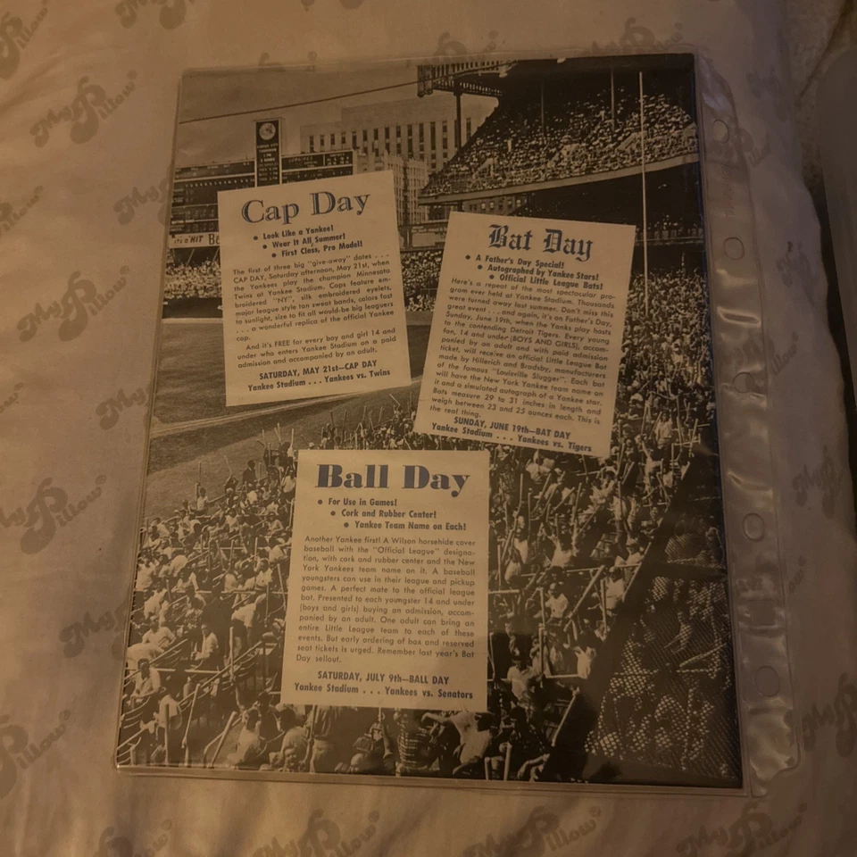 1966 Yankees vs Orioles Program April 23, Boyer HR, 5 Orioles with 2 Hits Each - Image 2 of 2