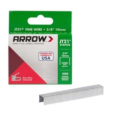 Arrow 276 JT21 Thin Wire Staples for Staple Guns and 3/8 Inch, Silver