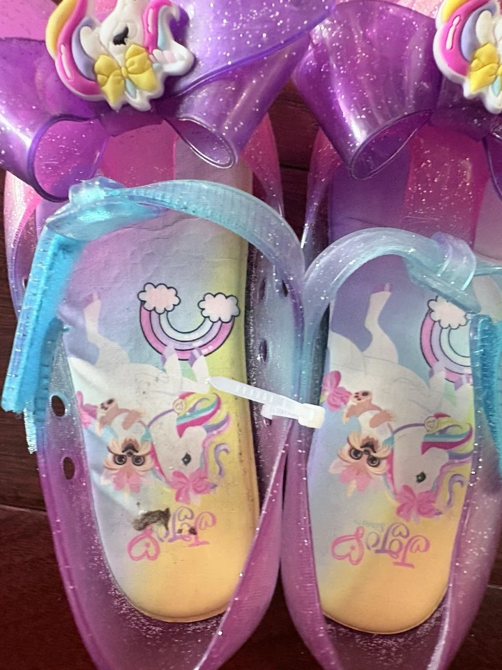 Zapato Jojo Siwa Unicornio Verano Divertido Informal Jelly Mary-Jane Niñas Talla 10 Foto 2 de 4