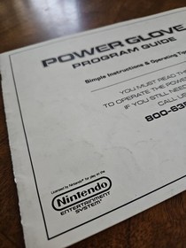 VTG Nintendo Power Glove Instruction Manual & Program Guide Booklets ONLY NES 