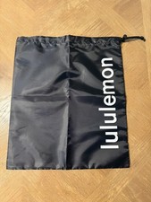 Lululemon Black Drawstring Shoe Dust Bag