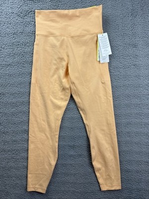All in Motion Womens Medium Melon Orange Super Flex 7/8 Pocket Leggings AER55