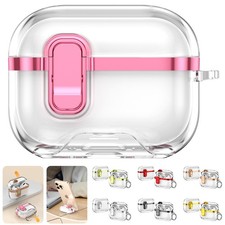 Electroplated Secure Lock Earphone Ring Grip Case For Airpods Pro 3/2/1 4 3 2 1