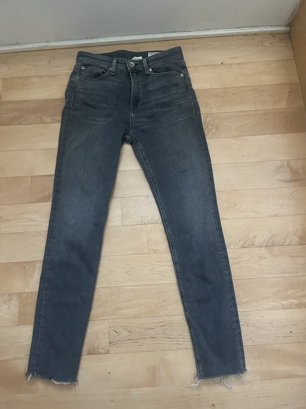 Rag & Bone Women’s Jeans Size 25 Nina High-Rise Ankle Skinny Ainsle Gray EUC