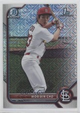 2022 Bowman Chrome Prospects Mega Box Mojo Refractor Won-Bin Cho #BCP-154 14mh
