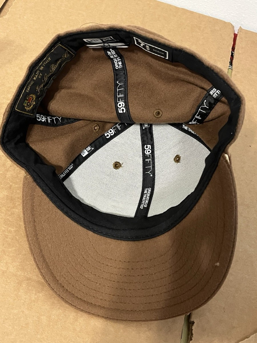 Supreme Brown Solid Men Fitted Baseball Cap 7 5/8 World Famous | eBay