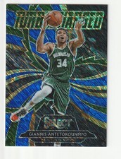2020-21 Panini Select #4 Giannis Antetokounmpo Turbo Charged Blue