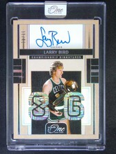 2024-25 Panini One And One Larry Bird Championship Signatures Auto /81