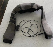 Heated Massage Belt for Neck, Shoulder Back - Gray Black Electric Fabric
