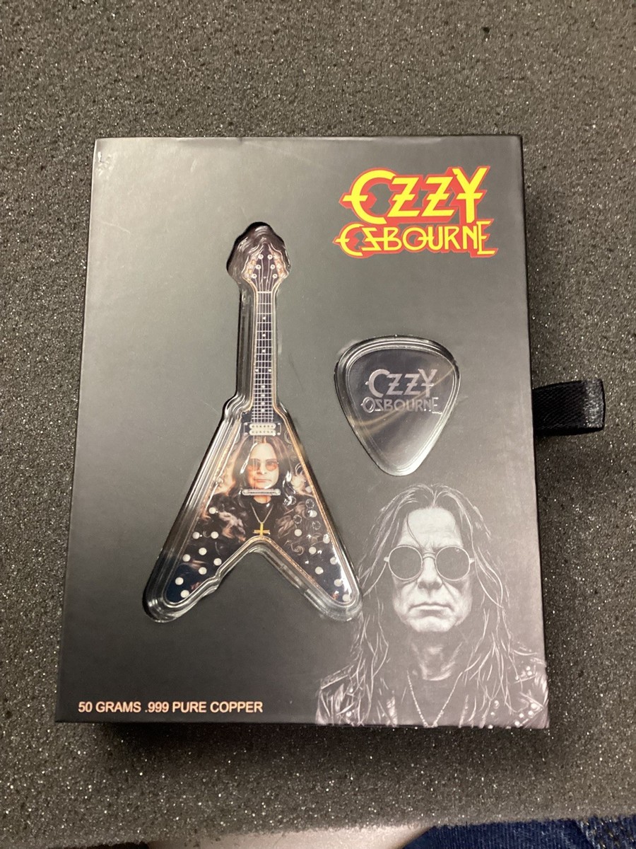 Ozzy Osborne 50 Gram/ Pick 4.6 Gr .999 Pure Copper Collectible