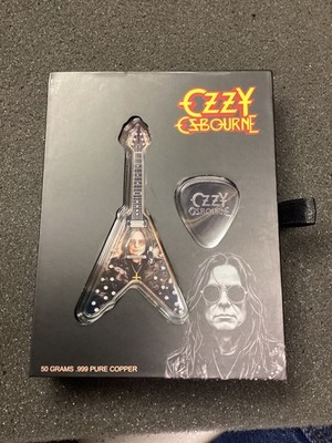 Ozzy Osborne 50 Gram/ Pick 4.6 Gr .999 Pure Copper Collectible