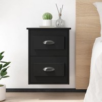 Wand-Nachttisch Schwarz 41,5X36X53 Cm