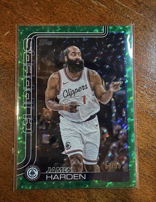 2025-26 Topps - James Harden #143 Green Foilboard Season Tip-Off /99
