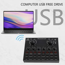 Sound Mixer Board Digital Display BT2.1 External Live Sound Card 2.1 Channe LOAV