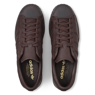adidas Superstar Vintage KJ6884 Natural Leather Dark Brown Men's