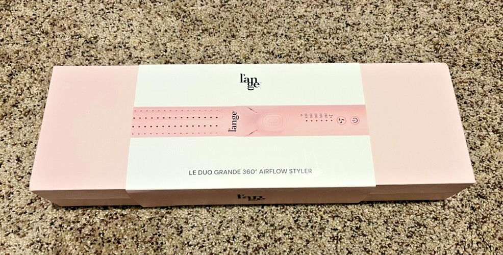 L'ange Le Duo Grande 360° Airflow Styler - Blush Pink Open Box New