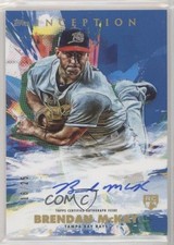 2020 Topps Inception Rookies & Emerging Stars Blue 16/25 Brendan McKay Auto 6fs