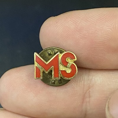 MS Multiple Sclerosis Hat Lapel Pin 