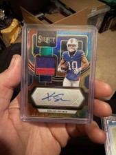 2023 Panini Select Signature Patch Khalil Shakir  Tie-Dye Prizm /25 Jersey Match